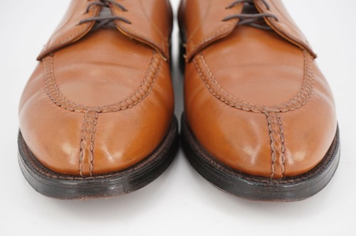 BOX & TREES | $625 ALDEN 12 A WALNUT TAN NST SPLIT TOE NORWEGIAN DERBY LEATHER - Picture 5 of 12