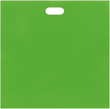 Plastic Bags Lime Green 500 Shopping Retail Gift Merchandise Diecut 20 X 20 x 5"