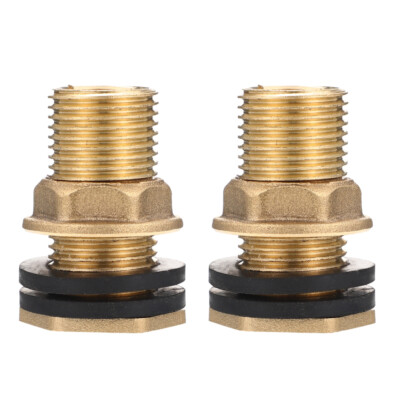 2Pcs Rain Barrel Spigot Hose Fitting 1/2 Inch Water Tank Connector