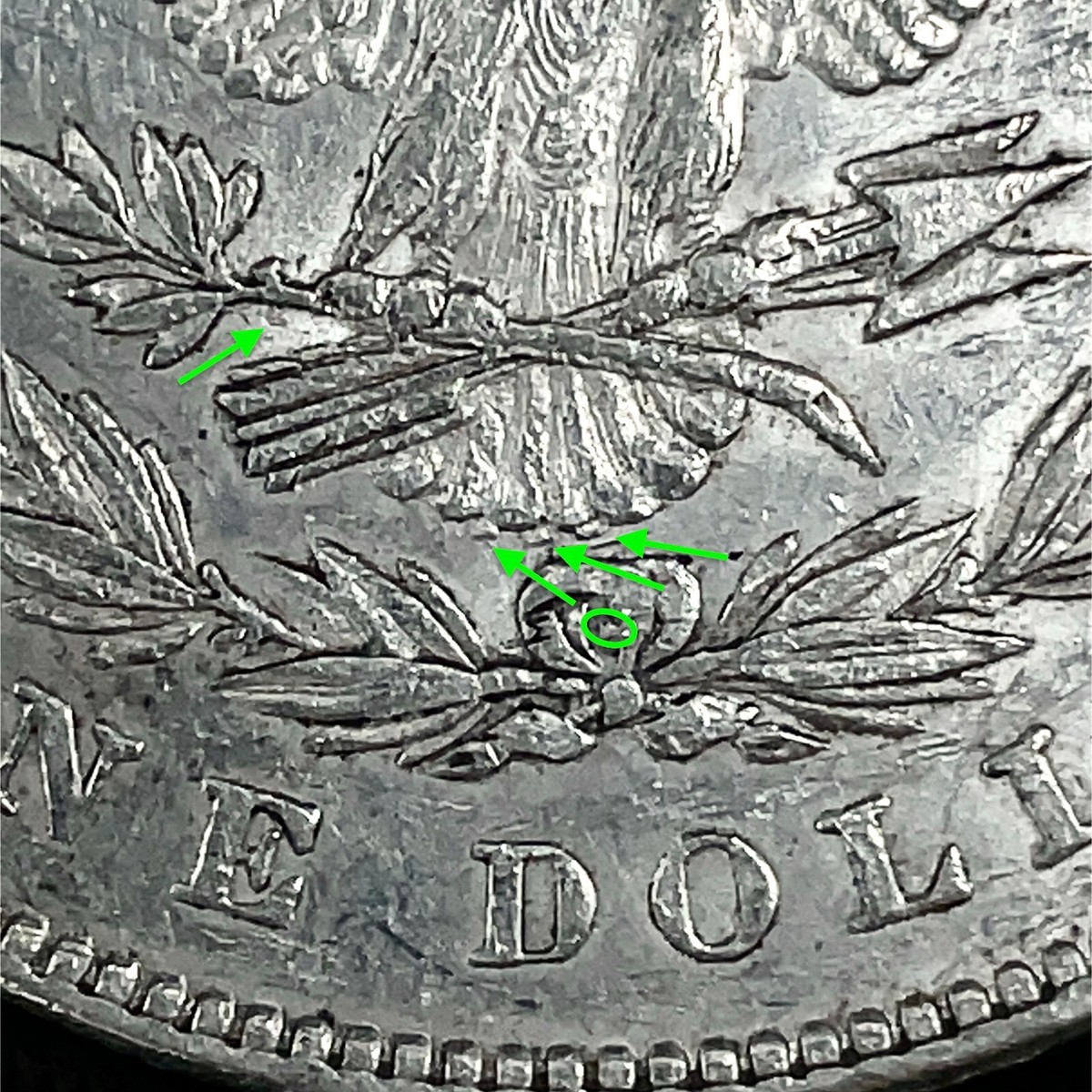 1878 P 7/8 TF VAM 39A Hit List 40 7/5TF Variety Morgan Dollar 90