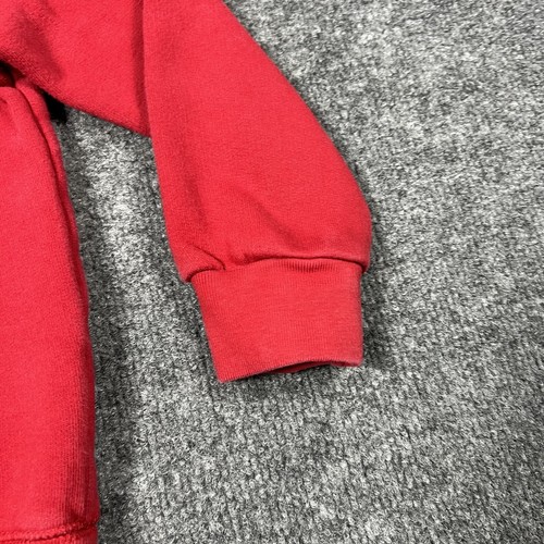 Polo Ralph Lauren Bear Sweatshirt Boys 6 Red Fleece Lined Cotton Long Sleeve - Picture 4 of 12