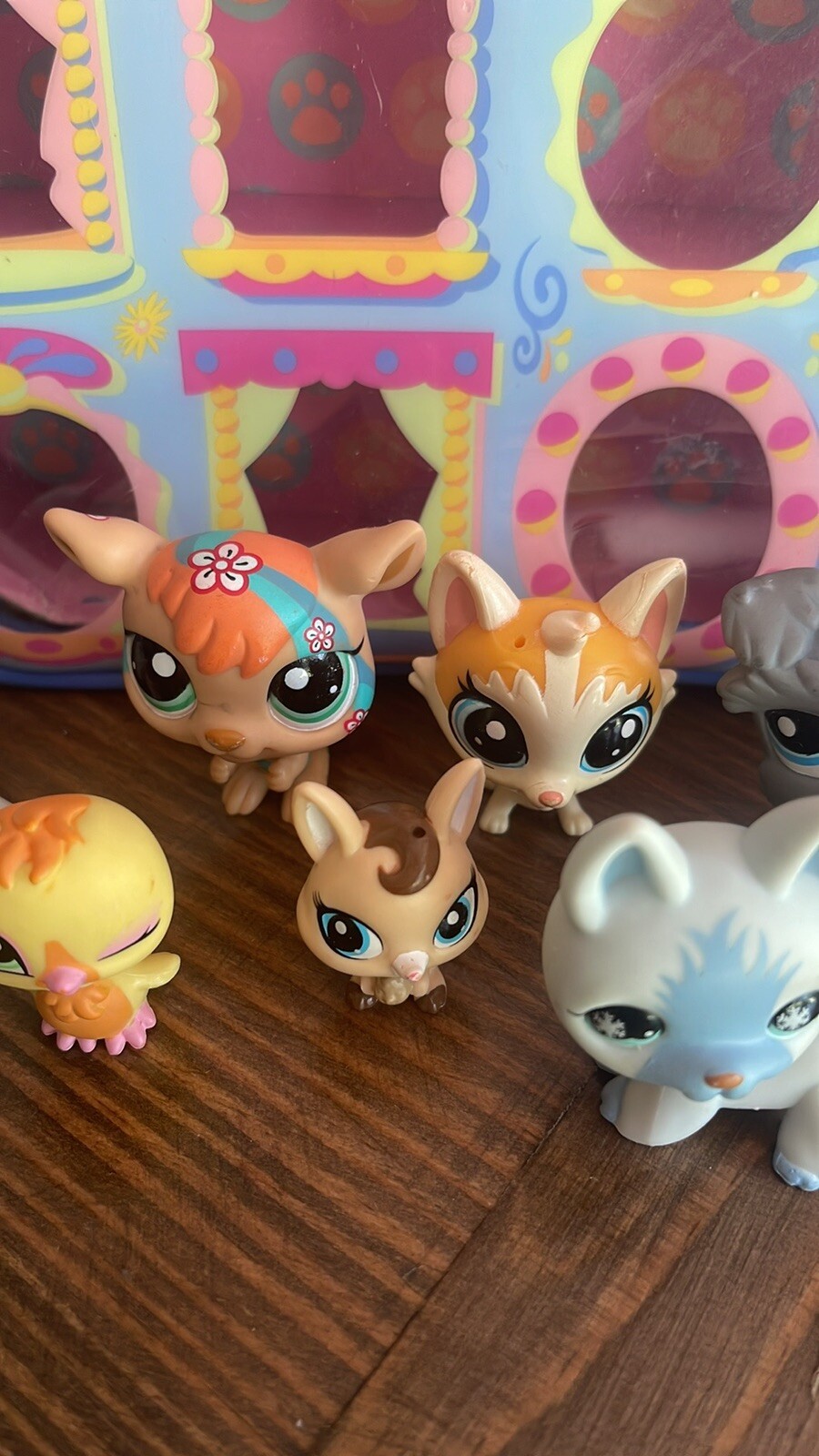 Vintage Littlest Pet Shop Carrying Case with 12 LPS Animals eBay