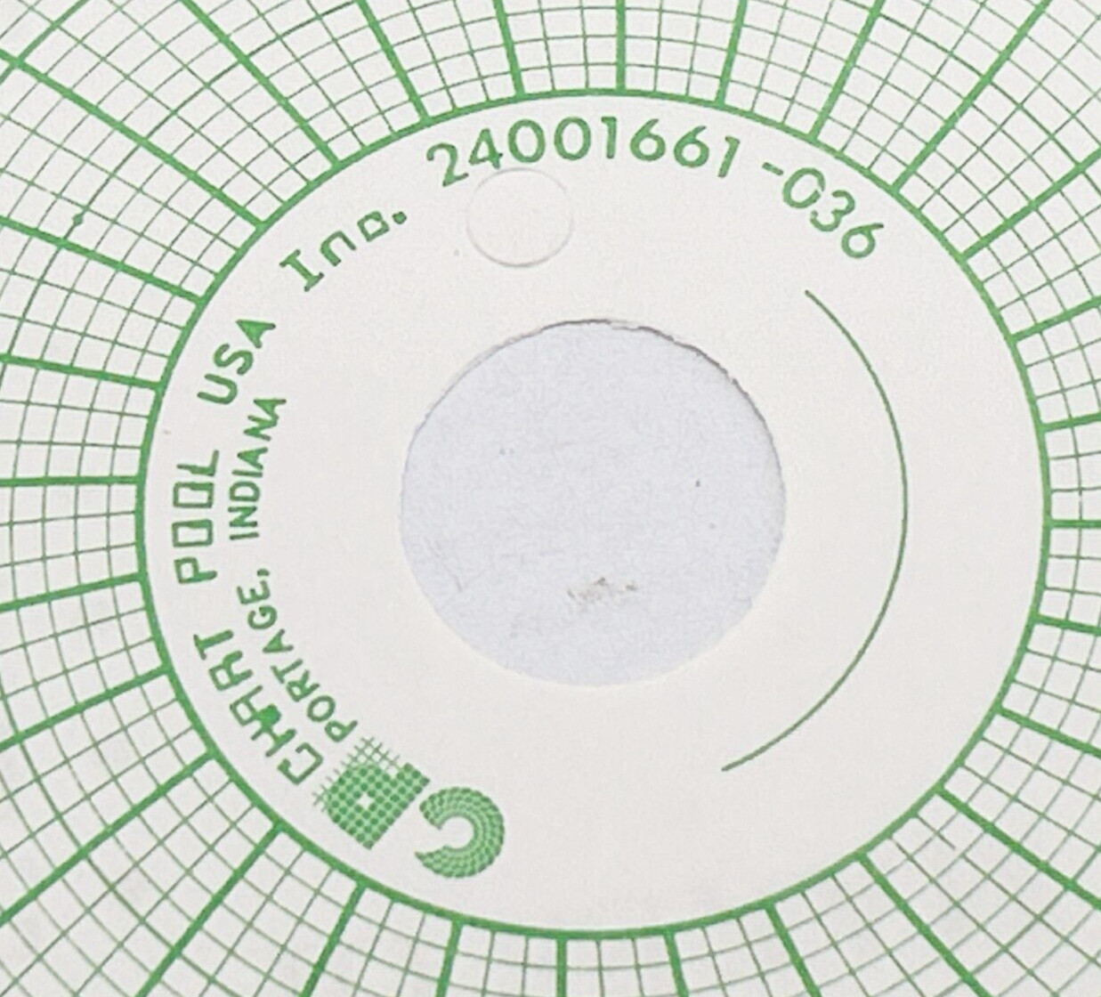 New Chart Pool USA Inc 24001661-036 Circular Chart Paper 100 Sheets