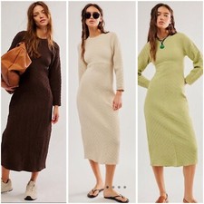 Free People Gabby Seamless Midi Dress (Choose color and Size) XS-L