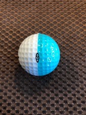PING GOLF BALL-AQUA/WHITE PING EYE 4...9.7/10.THE FLOATING GREEN GOLF CLUB LOGO