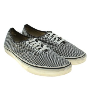 black gingham vans slip on