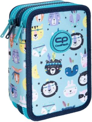 3-Compartment Pencil Case XXL Pencil Case 3-Compartment School Pencil Case