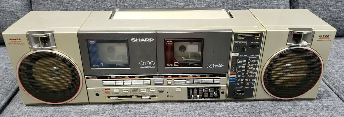 VINTAGE SHARP QT90 CASSETTE RADIO BOOMBOX | eBay VINTAGE SHARP QT90 CASSETTE RADIO BOOMBOX | eBay