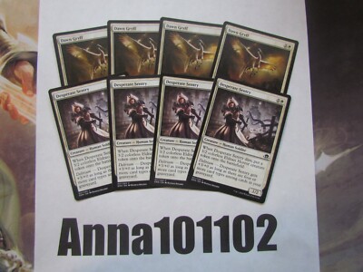 Desperate Sentry x4 and Dawn Gryff 4x, Eldritch Moon White MTG