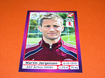 208 JORGENSEN DENMARK AGF ARHUS FOOTBALL PANINI UEFA EURO 2012