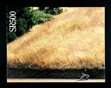 1980s Yamaha SR500 Motorcycle Bike Vintage Ad Product Features Thumper Brochure