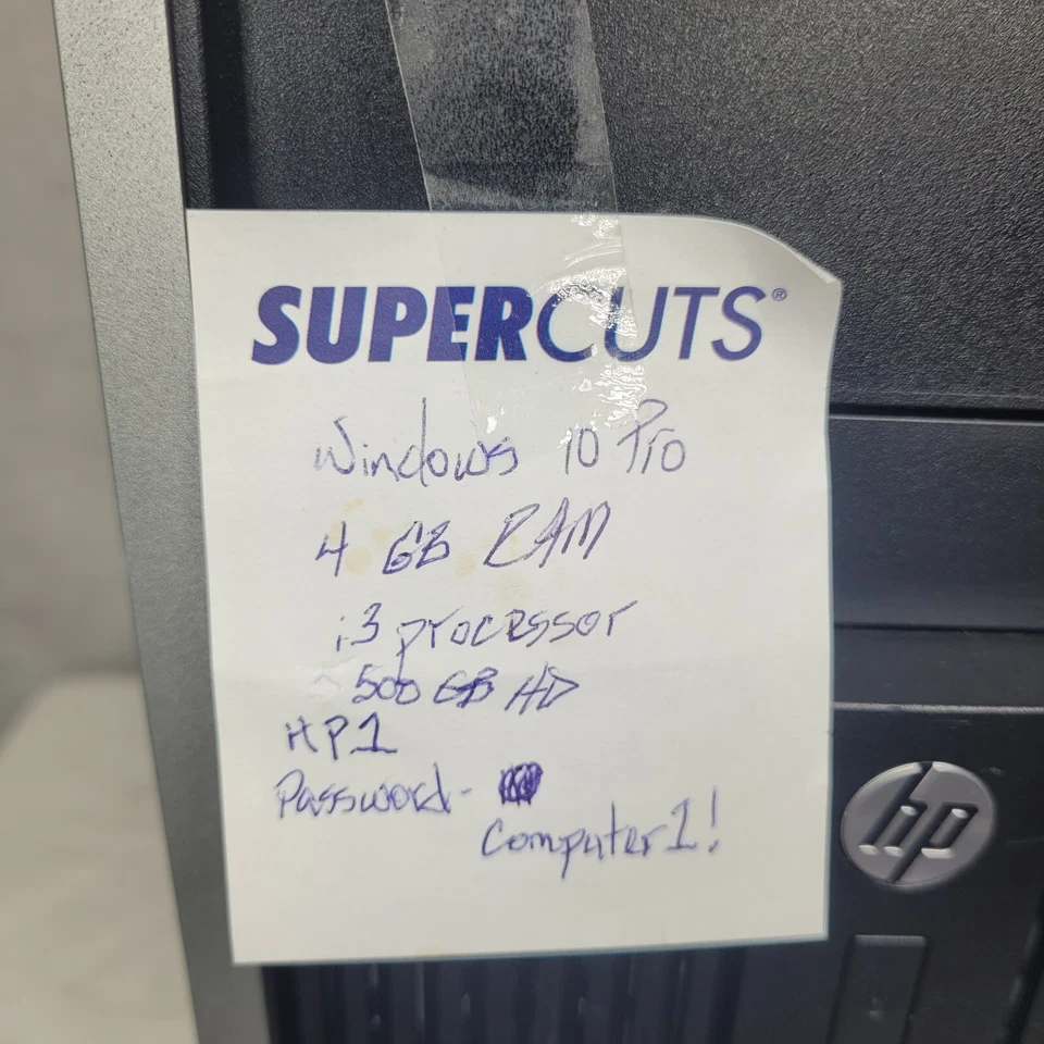 HP Desktop Computer Tower Intel Core i3, 500GB Storage, 4GB RAM - Image 2 of 4