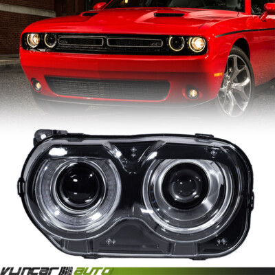 For Dodge Challenger 2015-2023 Halogen w/ LED DRL Headlight W/ BULBS Driver Left
