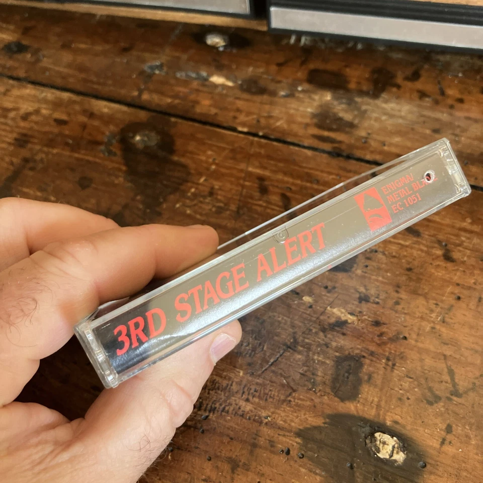 3RD STAGE ALERT Los Angeles Heavy Metal cassette tape Enigma Metal Blade Rare Foto 2 de 4