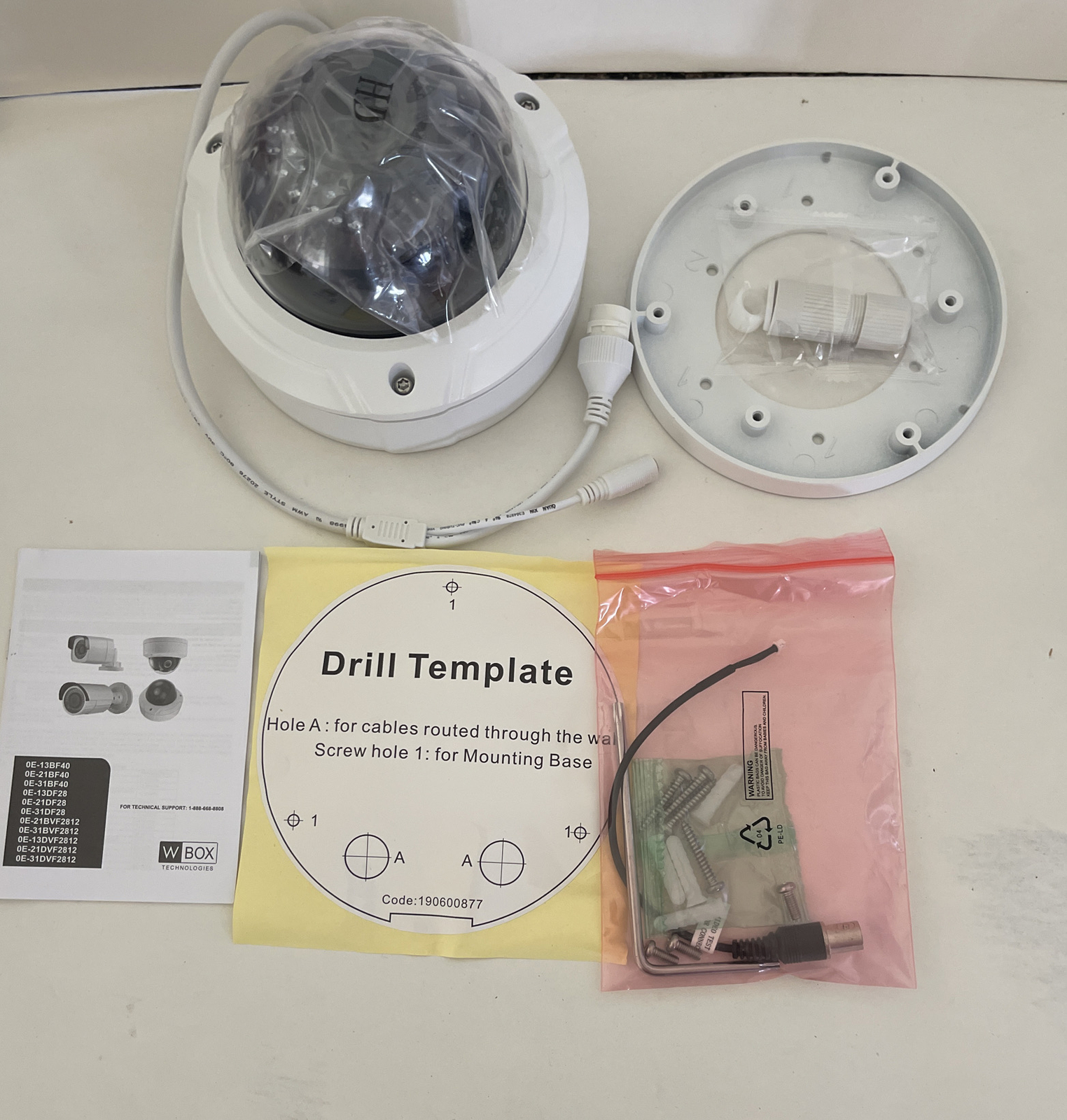 Wbox Technologies/Hikvision 2.1MP Dome IP Camera PoE,