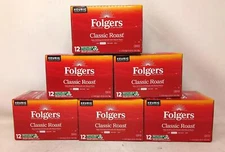 Folgers Classic Roast Medium Roast Coffee Keurig K-Cup Pods, 72ct. BB 2/2026