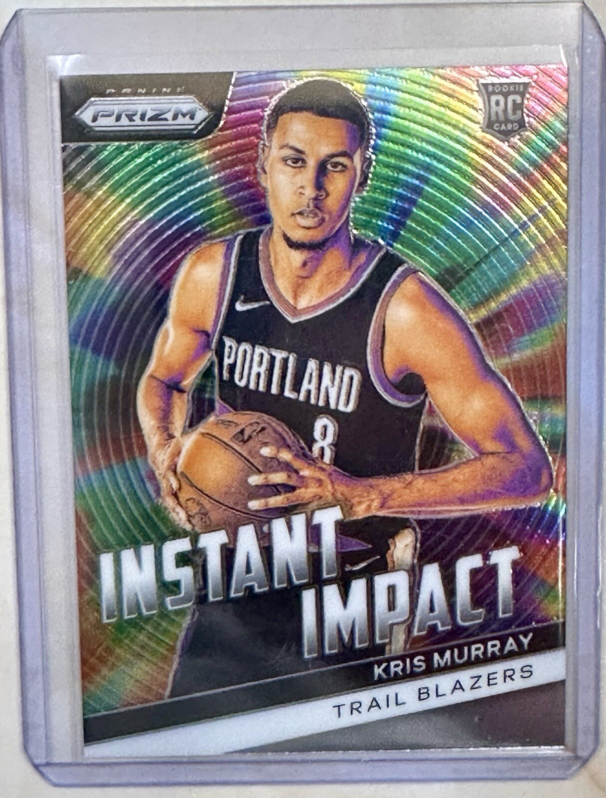 2023-24 Panini Prizm #12 Kris Murray Instant Impact Prizms Silver