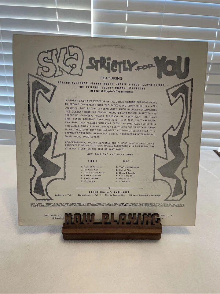 Various – Ska Strictly For You Vinyl LP Sir Coxson Selects Roland Alphonso Rare - Image 3 of 4