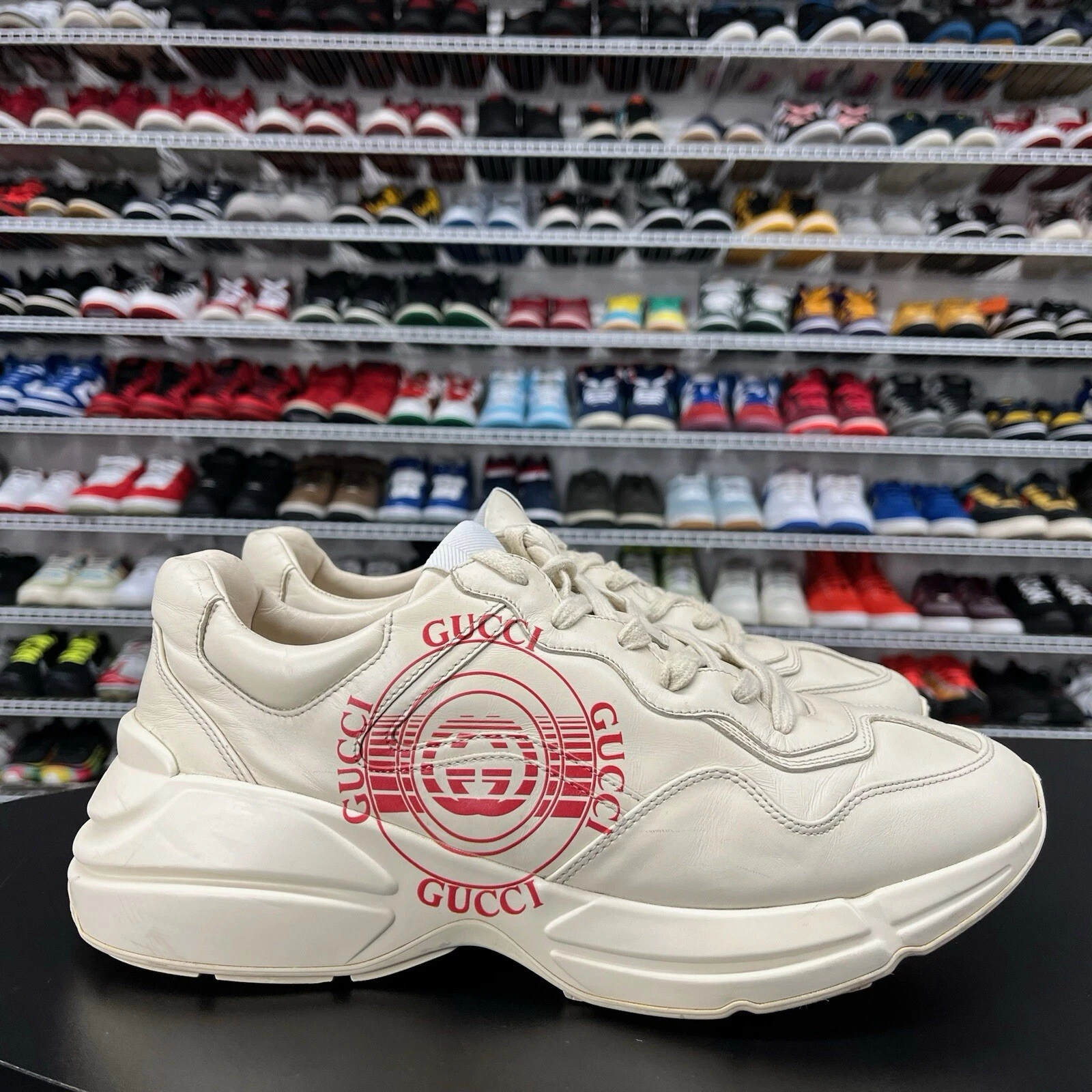 Baskets Gucci Rhyton en cuir à disque à emboîtement homme taille 10,5 Gucci taille 11 US