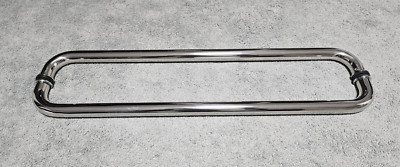 CRL Polished Stainless 24'' Glass Mounted Back-to-Back Standard Pull Handle