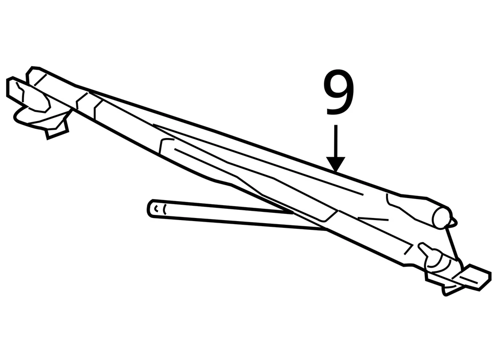 Transmisión limpiaparabrisas con motor compatible con camioneta Sierra 1500 99-03 12365362 Foto 3 de 4