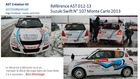 NEW DECAL 1 43 SUZUKI SWIFT N° 117 RALLY WRC MONTE CARLO 2013