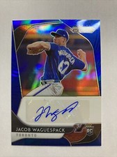 Blue Jays Jacob Waguespack 2020 Panini Prizm Blue Prizm Parallel Auto RC /99