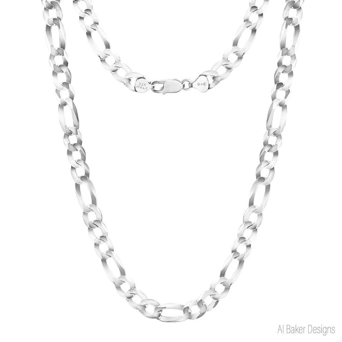 Boy's 6.5mm Solid .925 Sterling Silver Flat Beveled Curb Choker Chain  Necklace, 18 inches - Walmart.com