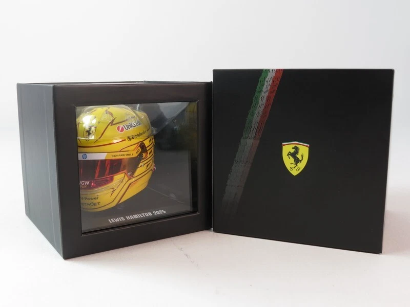 Looksmart Ferrari casco helmet #44 Lewis Hamilton 2025 1/5 LSHEL008 - Immagine 4 di 4
