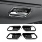 For Nissan Sentra 2020-2024 Carbon Fiber Inner Car Door Handle Bowl Cover Trim