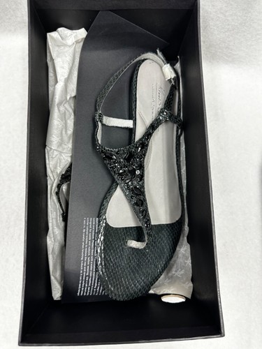 MUJER KENNETH COLE SANDALIAS 925 Exclusivas Moon Shine Serpiente Negro 10M - Imagen 6 de 7