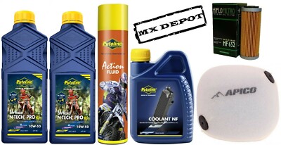 PUTOLINE OIL SERVICE KIT & AIR FILTER For HUSQVARNA FE450 FE501 2017 - 2023