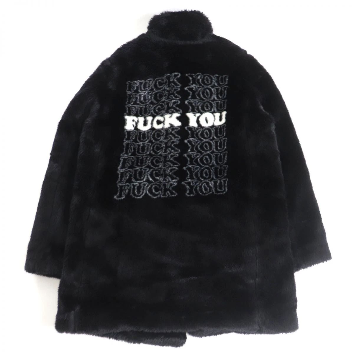 Manteau veste fausse fourrure noir 17AW Supreme Hysteric Glamour S