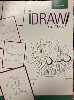 2021 iDraw Sea Life Theme Easy Step-By-Step Tutorial Book Beginner Level 20+ Pgs