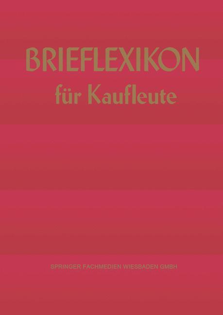 Thumbnail - Brief-lexikon Für Kaufleute | Buch | 9783409391054