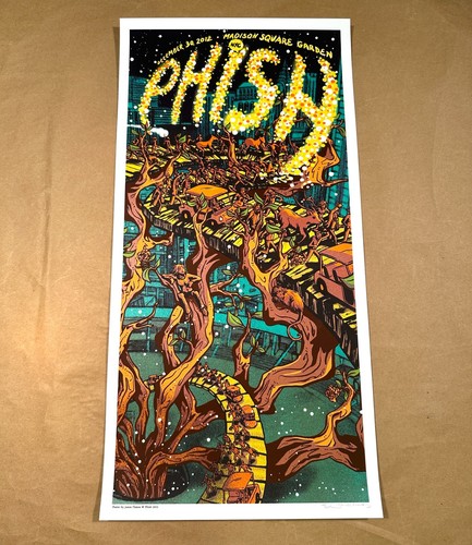 ⛳️ Phish MSG 2012 Poster James Flames 12/30 New York #/675 NYE Golf Cart N3 - Picture 7 of 7