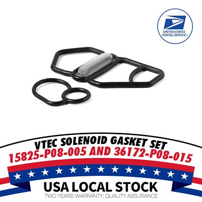 DOHC VTEC SPOOL VALVE SOLENOID GASKET UPPER & LOWER D16Z6 B18C1 B16A2 B18C5