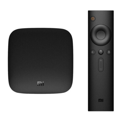 Xiaomi Mi Box 4K Ultra HDR Android TV Box Voice Search Remote Smart Media  Player