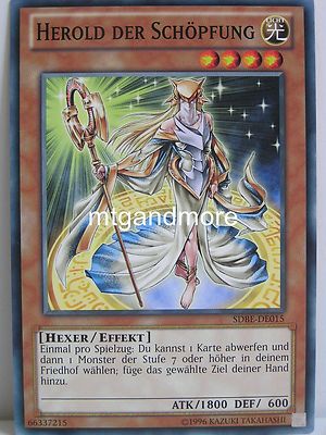 Yu-Gi-Oh - 3x Herold der Schöpfung - SDBE - REPRINT - Saga of Blue Eyes White