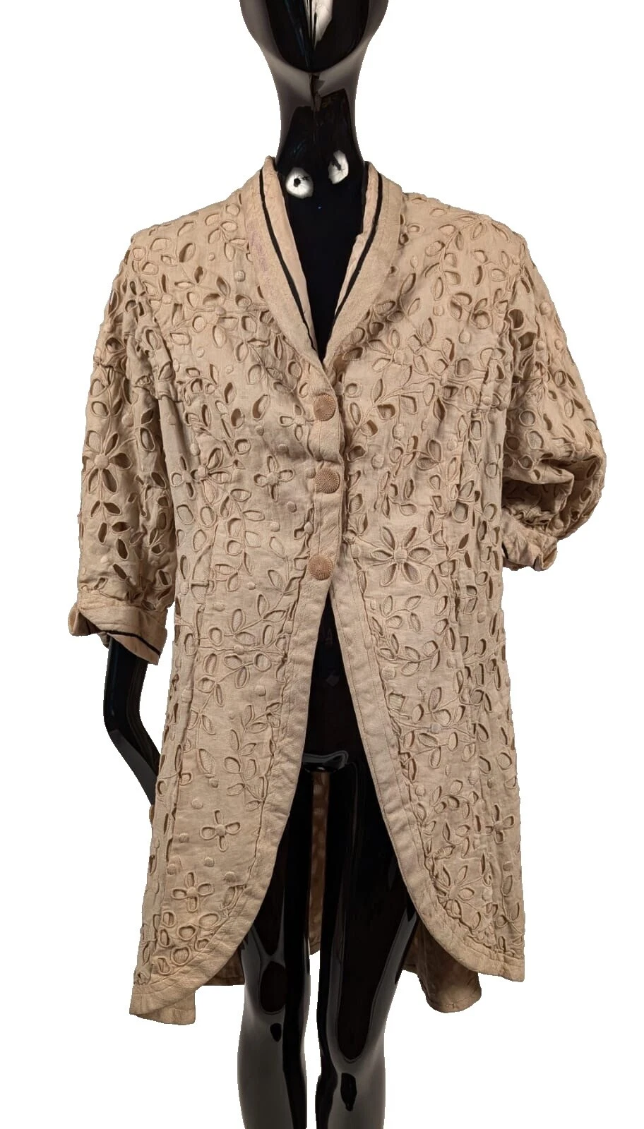 Abrigo 100% Seda Vintage abrigos, chaquetas y chalecos para Mujeres