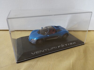 VENTURI Fétish Elektro Concept-Car / Norev 250000 / 1:43 / in Plexiglasvitrine