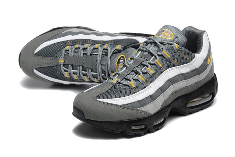 Nike Air Max 95 グレー/オレンジ Nike Air Max 95 Black-Grey-Orange New Sneakers Men's Size 7