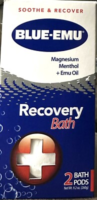 Blue Emu Recovery Bath Bombs Tired Aching Legs Muscle Aches Back Pain Fatigue