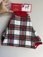 Wondershop Pet Pajamas XSmall Up to 10 lbs. Plaid Pattern 1 Piece Sleep New