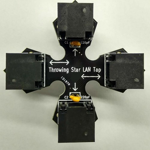 Throwing Star LAN Tap Ethernet Intranet Data Analysis Monitoring Communications - 第 1/4 張圖片