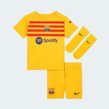 Image of Nike Baby FC Barcelona Mini Kit Yellow 23/24 Infant Football DR5086‑729