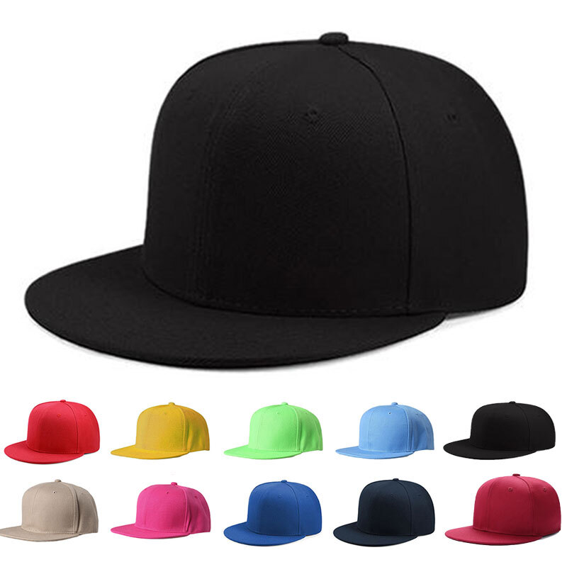APL Φ Berretto nero snapback baseball hip hop flat peak cappello premium semplice unis 18
