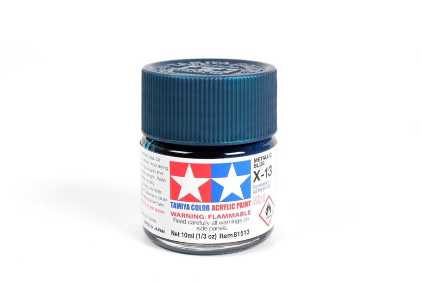 Tamiya X-13 Metallic Blue Acrylic Paint 10ml
