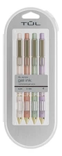 TUL GL Series RT Gel Pens Medium 0.7mm Black Ink Cool Barrels with Gold Accents