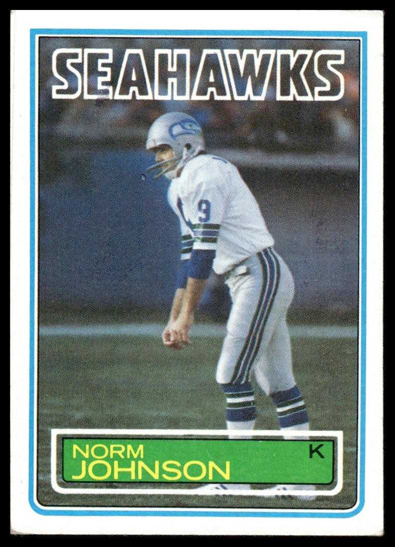 Norm Johnson RC 1983 Topps #388 Seattle Seahawks